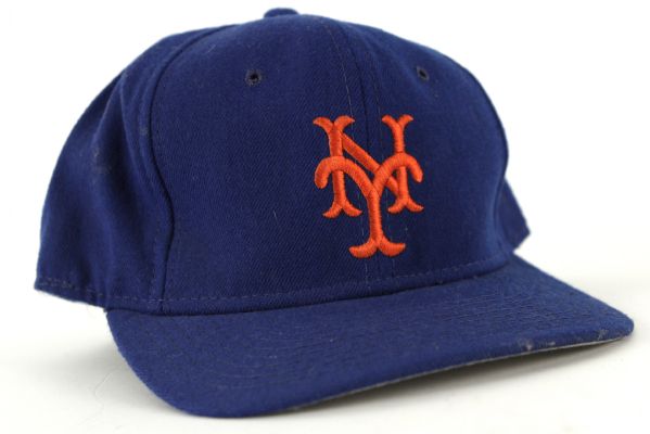 1984-94 Dwight Gooden New York Mets Game Worn Signed Cap (MEARS LOA/JSA)