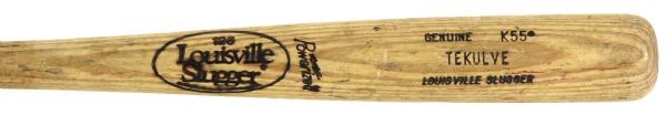 1985 Kent Tekulve Pittsburgh Pirates Louisville Slugger Professional Model Game Used Bat (MEARS LOA)