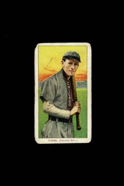 1909-11 Johnny Evers Chicago Cubs T206 Sweet Caporal Baseball Card