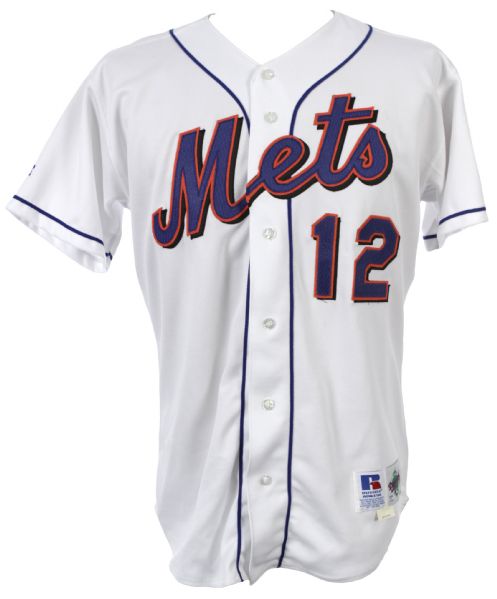 1998 Shawn Gilbert New York Mets Game Worn Home Jersey (MEARS LOA)