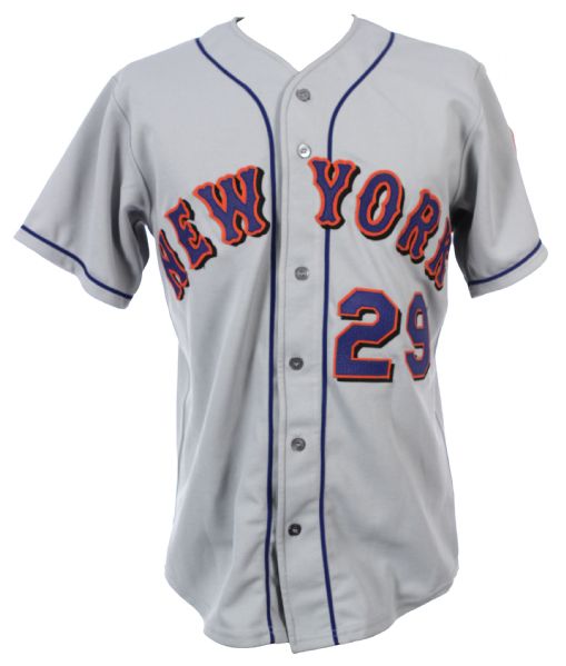 1999 Octavio Dotel New York Mets Rookie Year Game Worn Road Jersey (MEARS LOA)