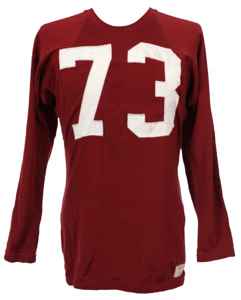 1957-59 #73 Game Worn Durene Wilson Football Jersey (MEARS LOA)