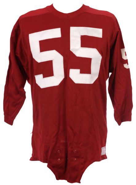1950s #55 Game Worn Durene Russell Southern Football Jersey (MEARS LOA)