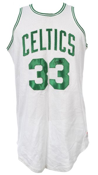 1979-81 Larry Bird Boston Celtics Clubhouse Signed Wilson Road Jersey (MEARS LOA)