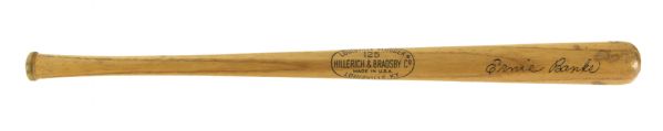 1960s Ernie Banks Chicago Cubs H&B Louisville Slugger 16 Mini Bat