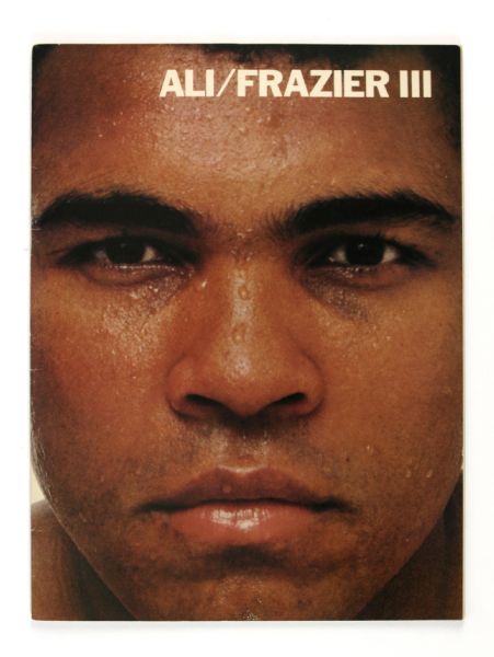 1975 Muhammad Ali Joe Frazier III Closed Circuit Program w/ Note from Wali Muhammad and 8" x 10" Ali Photo