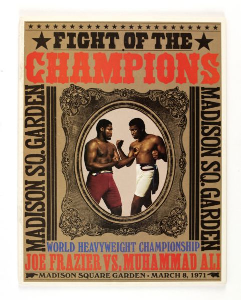 1971 Muhammad Ali vs Joe Frazier World Heavyweight Championship Bout at Madison Square Garden Fight Program