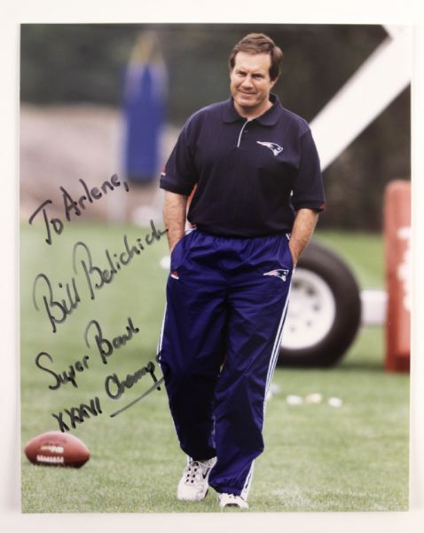 2002 Bill Belichick New England Patriots Signed 8" X 10" Photo 