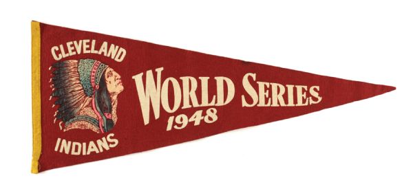 1948 Cleveland Indians World Series 29" Pennat