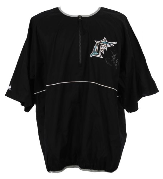 2003-07 Dontrelle Willis Florida Marlins Signed Warm Up Shirt (JSA)