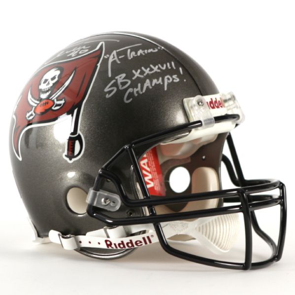 2009 Mike Alstott Tampa Bay Buccaneers Signed Helmet (Creative Sports Enterprises COA)