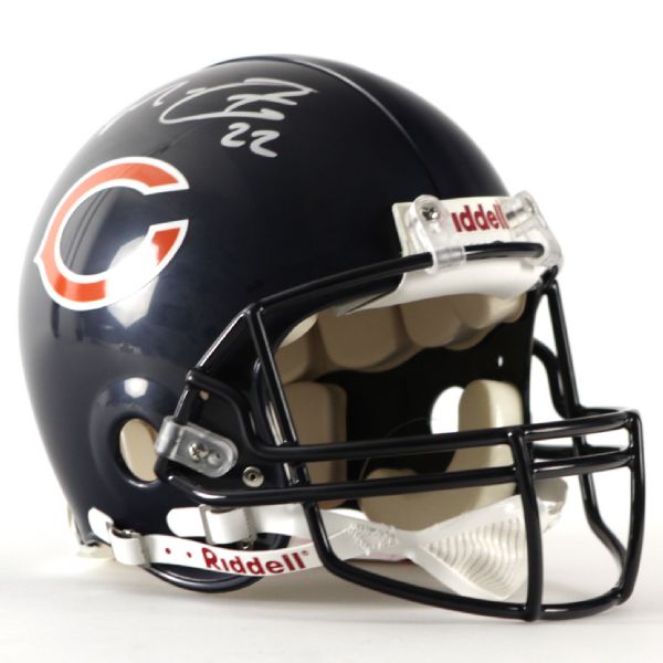 2008-11 Matt Forte Chicago Bears Signed Helmet (Legends of the Field COA)