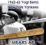 1962-63 Yogi Berra New York Yankees H&B Louisville Slugger Professional Model Game Used Bat (MEARS A8) “Used during his final seasons as a Yankee”