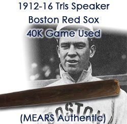 1914-16 Tris Speaker Boston Red Sox JF Hillerich & Sons Co. 40K Professional Model Game Used Bat (MEARS Authentic)