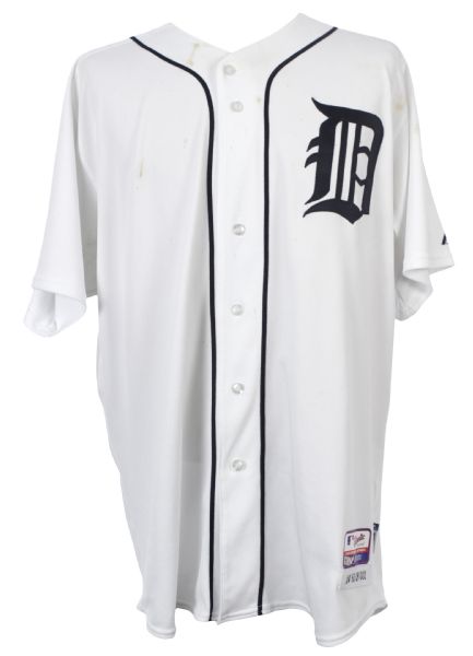 2009 (May 5th) Miguel Cabrera Detroit Tigers Game Worn Home Jersey, Homered & Drove in all 4 Runs (MLB Hologram)