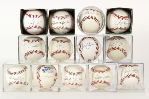 1970s-2000s Baseball Signed Memorabilia Collection - Lot of 32 (MEARS LOA)
