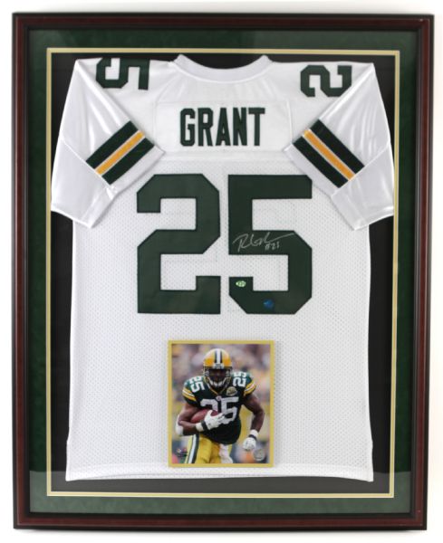 2007-11 Ryan Grant Green Bay Packers Signed Framed Jersey (Legends of the Field COA)