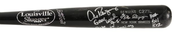2007 Alex Rodriguez New York Yankees Louisville Slugger Professional Model Game Used HR Bat , #511 & #512 (MEARS A10) Rodriguez LOA