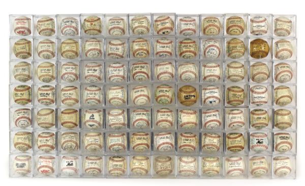 1950s-2000s Team Signed Baseball Collection - Lot of 100+ (MEARS LOA)