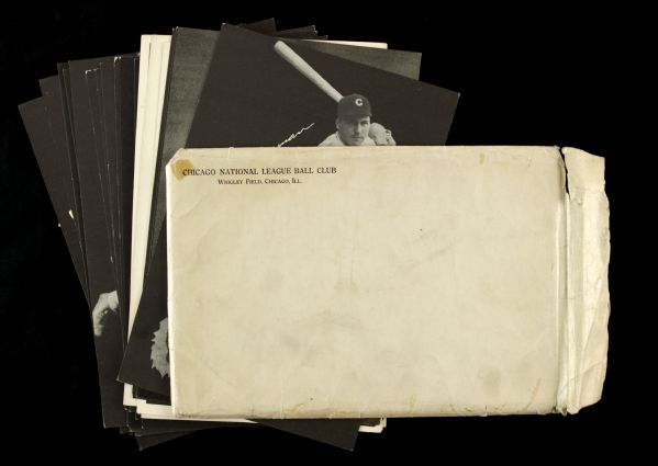 1932-33 Chicago Cubs 6" x 9" Team Issue Photos - Lot of 32 w/ Original Envelope