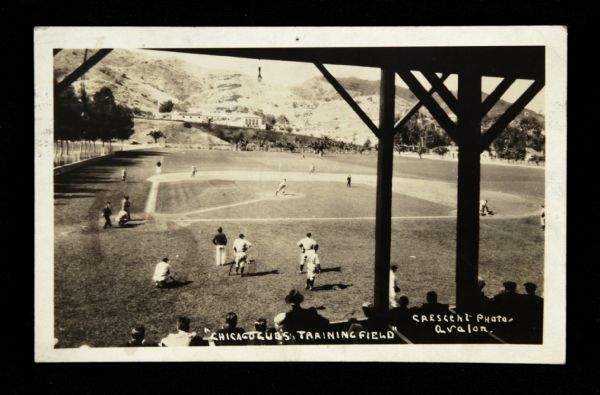 1931 Chicago Cubs 3.5" x 5.5" Postcard Sent to Ray Schalk