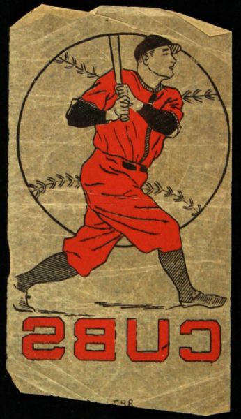 1930s-40s Chicago Cubs 4" x 6" Heat Transfer