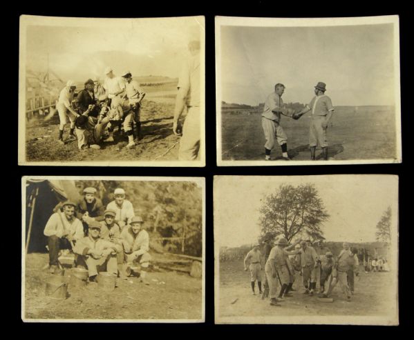 1900s-10s Honus Wagner Pittsburgh Pirates Original 4" x 5" Photo Collection - Lot of 4