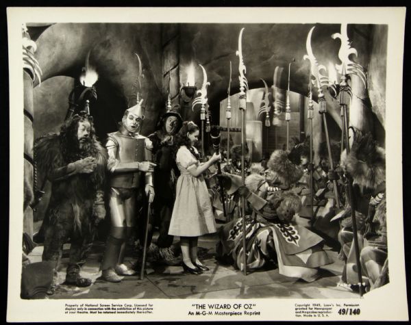 1949 Wizard of Oz Promotional 8" x 10" Photos - Lot of 2 