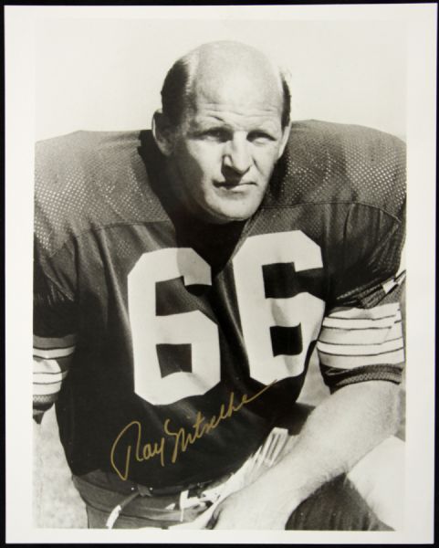 1970s Ray Nitschke Green Bay Packers Signed 8" x 10" Photo (JSA)