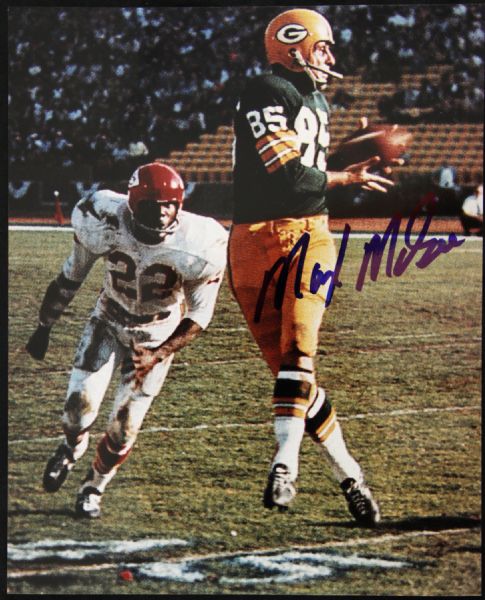 1970s Max McGee Green Bay Packers Signed 8" x 10" Photo (JSA)