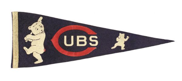 1918-26 Chicago Cubs 23" Pennant