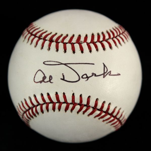 1989-93 Al Dark New York Giants/Boston Braves Single Signed ONL White Baseball (JSA) 