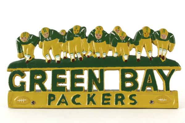 1930-40s Green Bay Packers License Plate Holder - Repainted for a 1960s theme