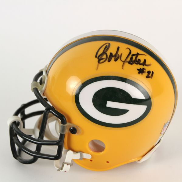 2000s Bob Jeter Green Bay Packers Signed Mini Helmet (JSA)