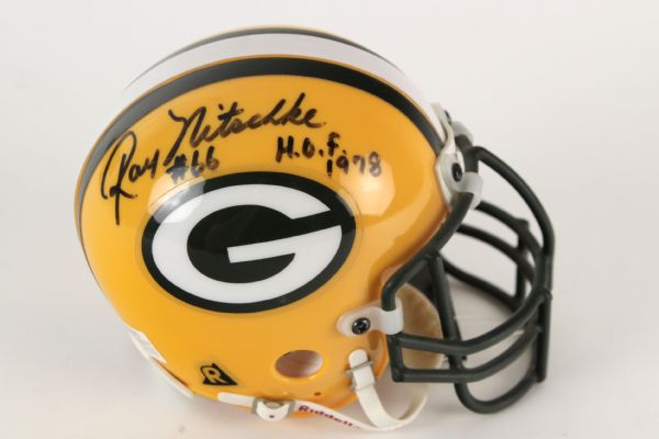 2000s Ray Nitschke Green Bay Packers Signed Mini Helmet (JSA)