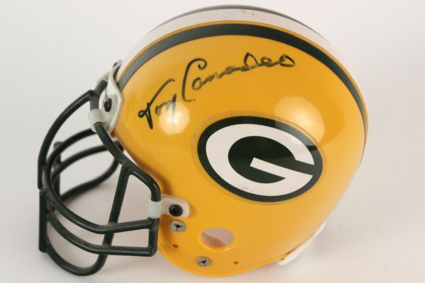 1990s Tony Canadeo Green Bay Packers Signed Mini Helmet (JSA)