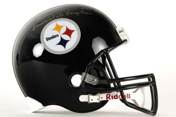 1990s Franco Harris Pittsburgh Steelers Signed Full Size Helmet (JSA)