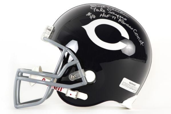 1990s Gale Sayers Chicago Bears Signed Full Size Helmet (JSA)