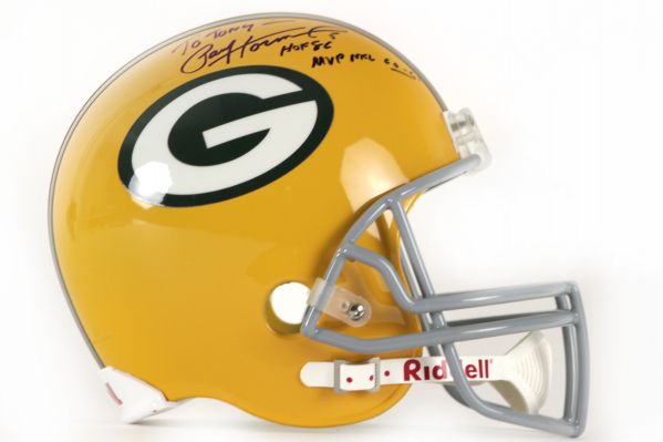 1990s Paul Hornung Green Bay Packers Signed Full Size Helmet (JSA)