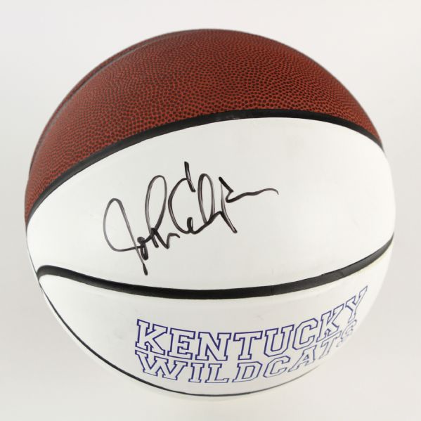 2009-12 John Calipari University of Kentucky Signed Signature Series Basketball (JSA)