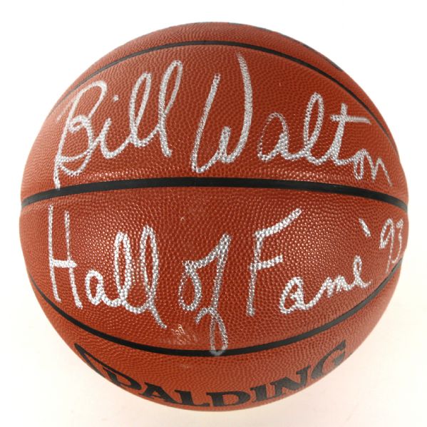 1990s Bill Walton Trail Blazers/Clippers/Celtics Signed Spalding Official NBA Basketball (JSA)
