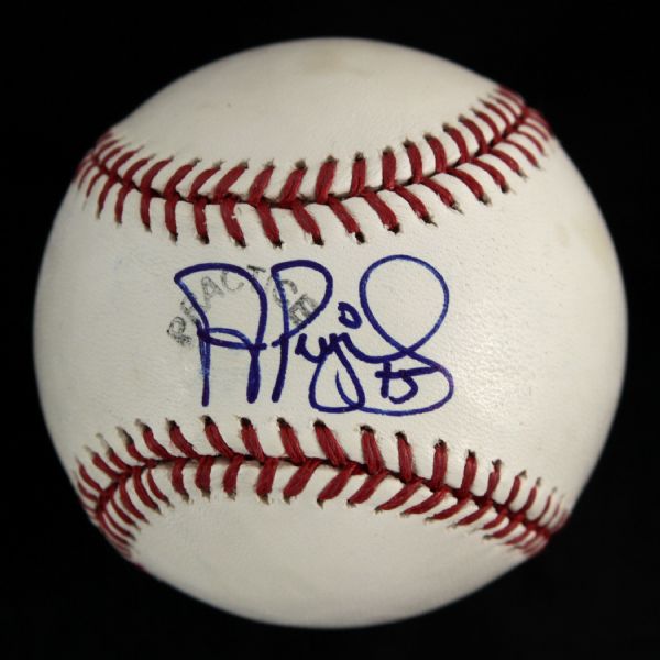 2001-12 Albert Pujols St. Louis Cardinals Single Signed OML Selig Batting Practice Baseball (MEARS LOA/JSA)