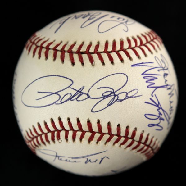 1994-2000 3000 Hit Club Signed OAL Budig Baseball w/ 15 Signatures Including Musial, Mays, Aaron & More (JSA)