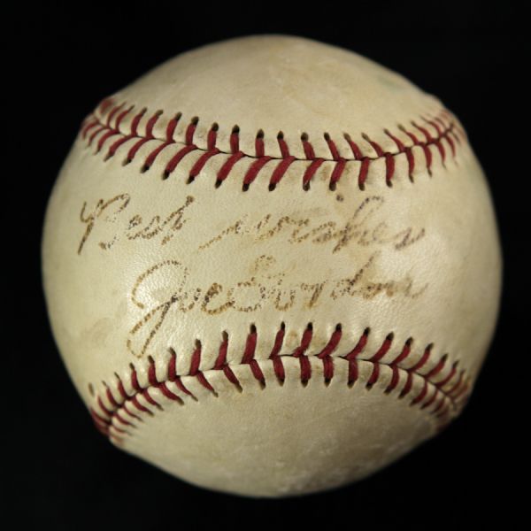 1960s Joe Gordon Yankees/Indians Single Signed Wilson Baseball (JSA)