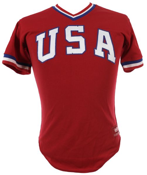 1984 Bill Swift USA Olympic Baseball Team Game Worn Jersey (MEARS LOA)