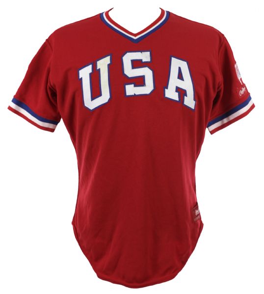 1984 Norm Charlton USA Olympic Baseball Team Game Worn Jersey (MEARS LOA)