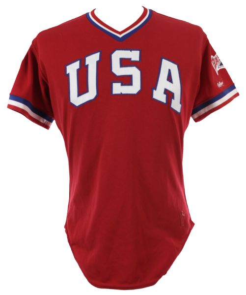 1984 John Marzano USA Olympic Baseball Team Game Worn Jersey (MEARS LOA)