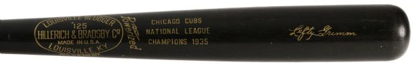 1950s Lefty Grimm Chicago Cubs 34.5" H&B Louisville Slugger 1935 NL Champions Commemorative Bat 