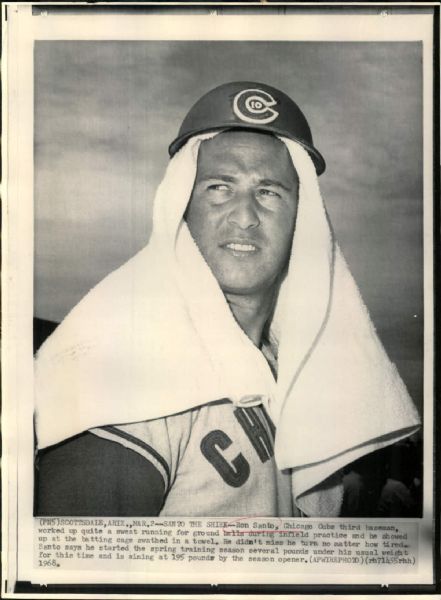 1964-68 Ron Santo Chicago Cubs "John Rogers Collection Archives" Original Photos - Lot of 6