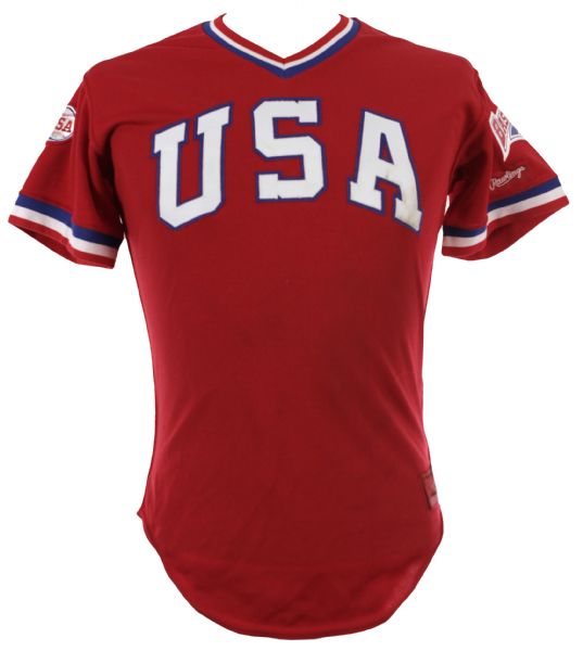 1984 Kevin Renz USA Olympic Baseball Team Game Worn Jersey (MEARS LOA)